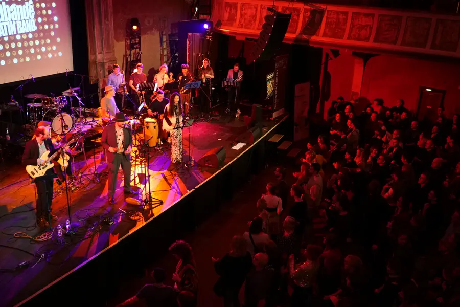 Curubandé Latin Band performing at Blaswerk, Leipzig